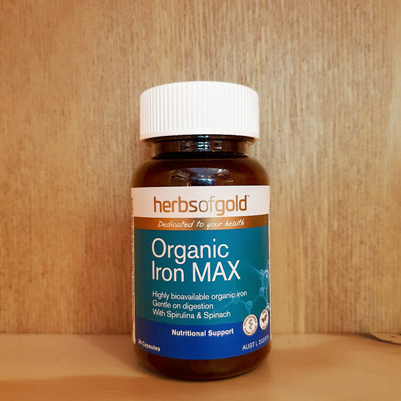 Herbs Of Gold Organic Iron Max 30T