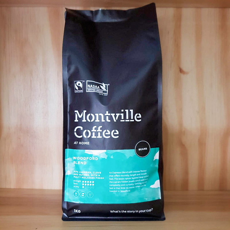 Montville Coffee Woodford Blend Whole Beans 250g