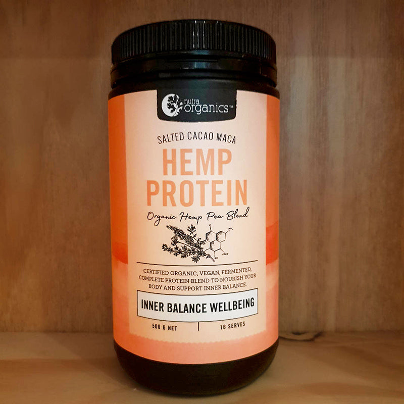 Nutra Organics Hemp Protein - Salted Cacao Maca 500g
